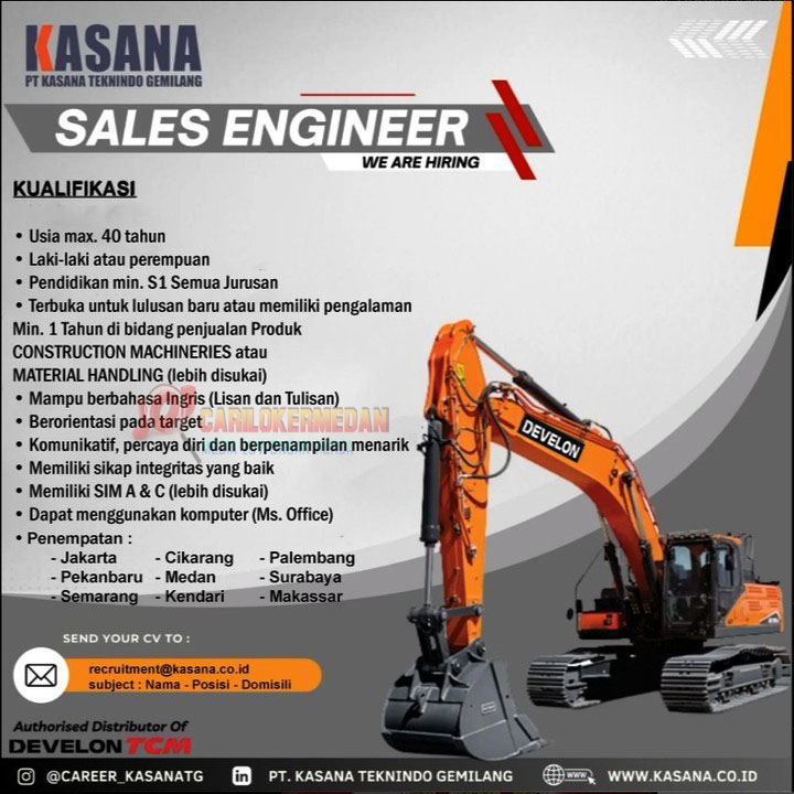 Loker S1 Di PT Kasana Teknindo Gemilang Medan Desember 2024