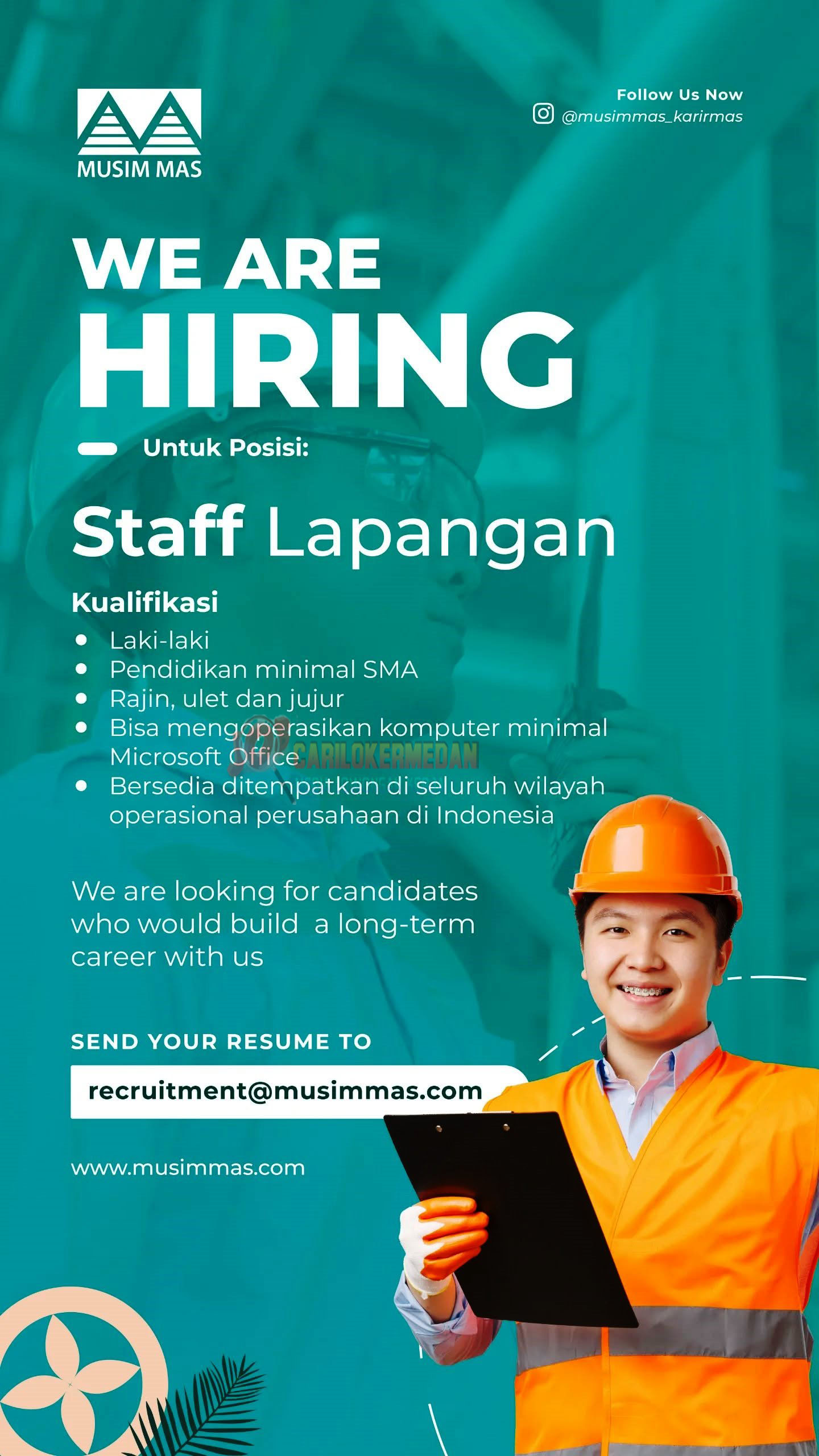 Loker SMA SMK Di PT Musim Mas Group Medan Desember 2024