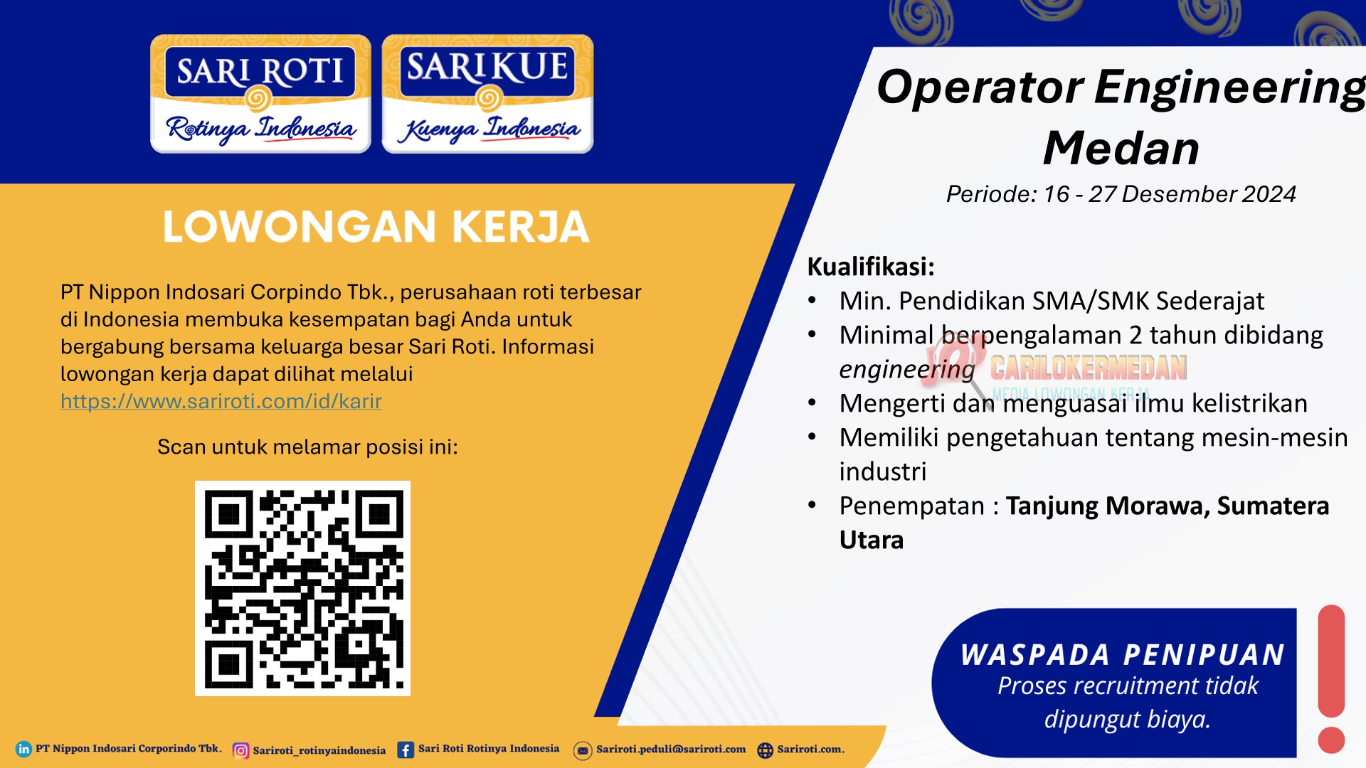 Loker SMA SMK Di PT Nippon Indosari Corpindo Desember 2024