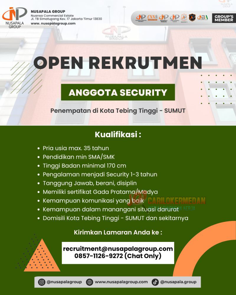 Loker SMA SMK Di PT Cipta Nindita Nusapala Tebing Tinggi 2025