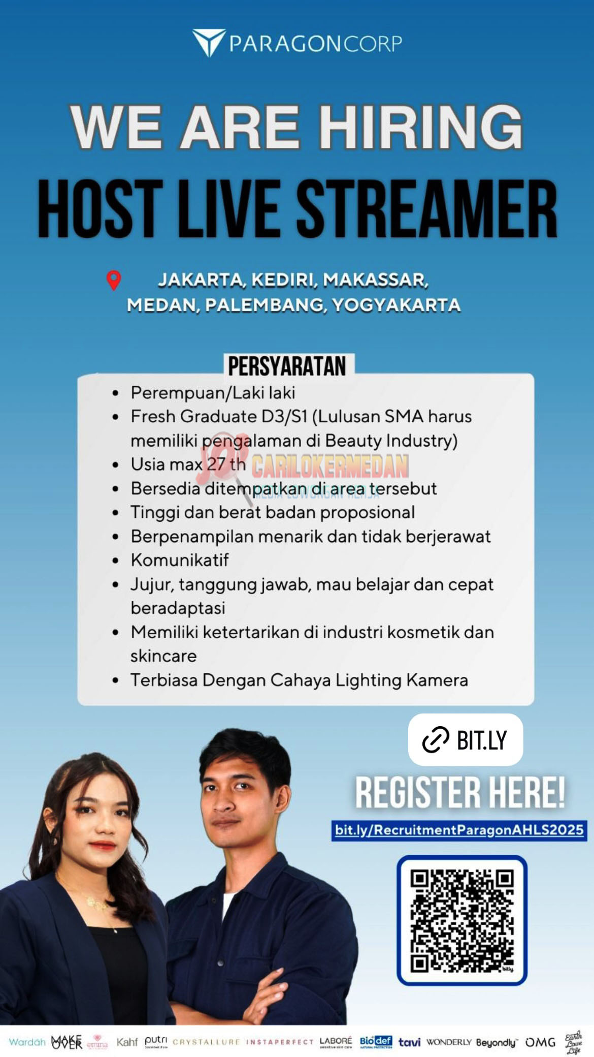 Loker SMA SMK D3 S1 Di Paragon Corp Medan Februari 2025