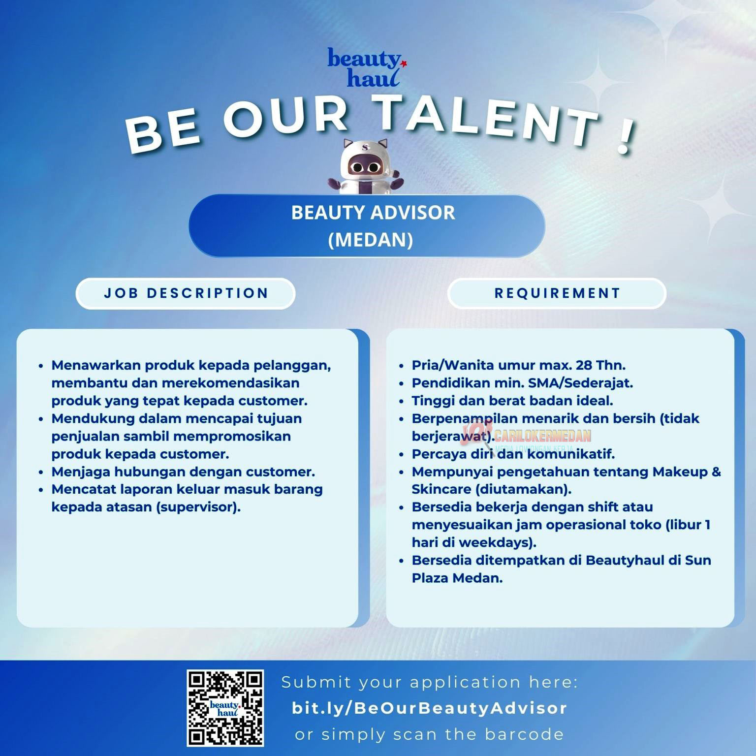 Loker SMA SMK Di PT Beaute Haul Indonesia Medan 2025