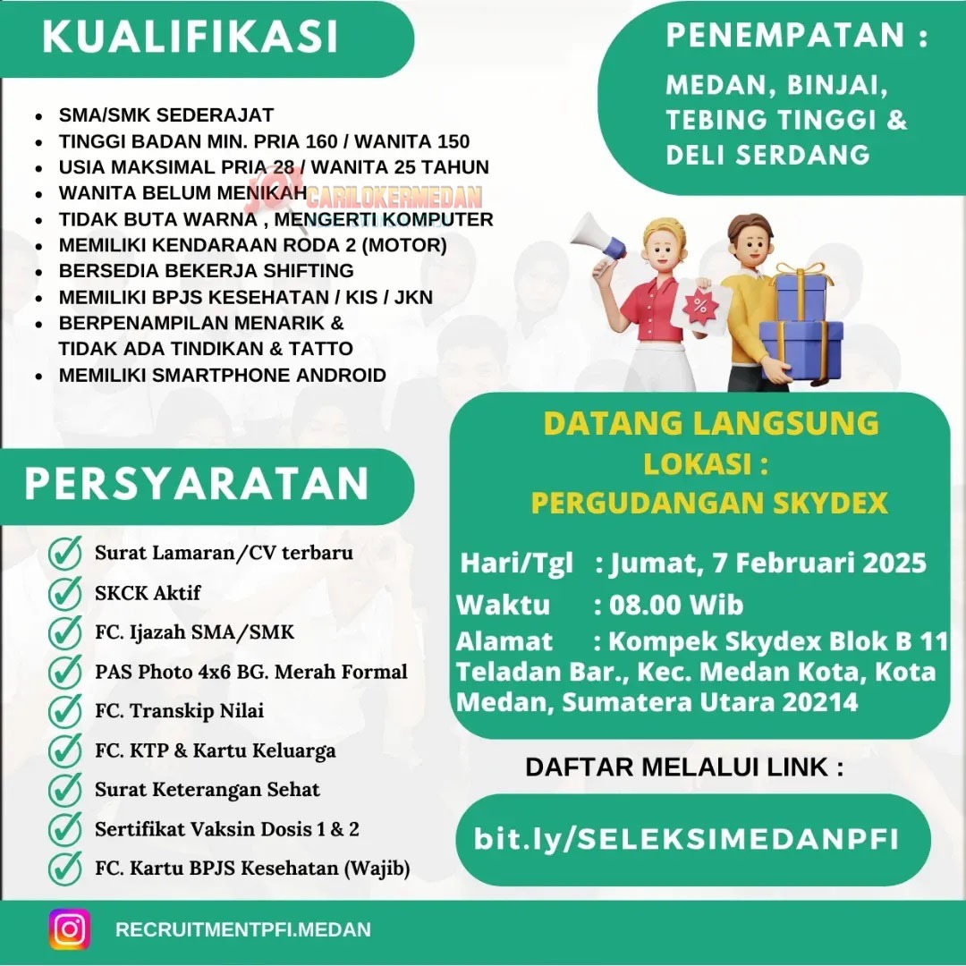 Loker SMA SMK Di PT Primafood International Medan 2025 2