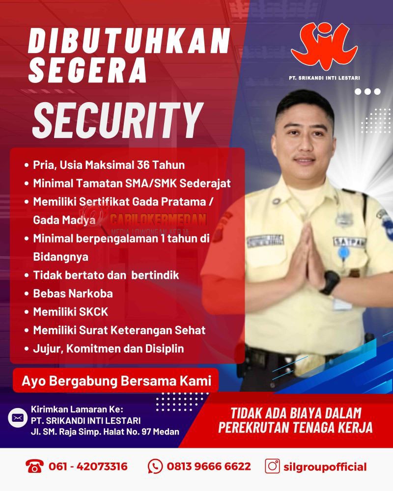 Loker SMA SMK Di PT Srikandi Inti Lestari Medan Maret 2025