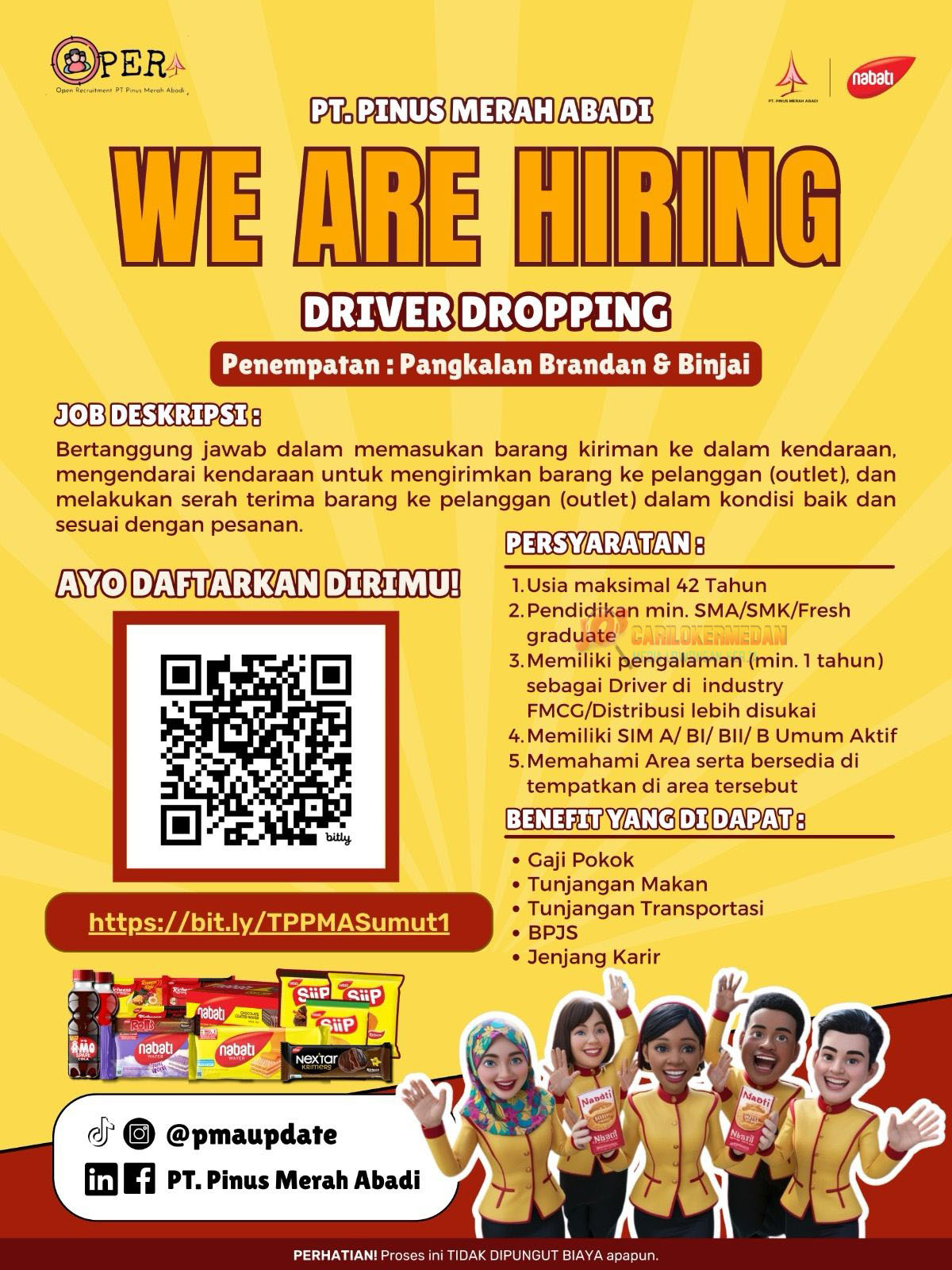 Loker SMA SMK Di PT Pinus Merah Abadi Medan Mei 2025 2
