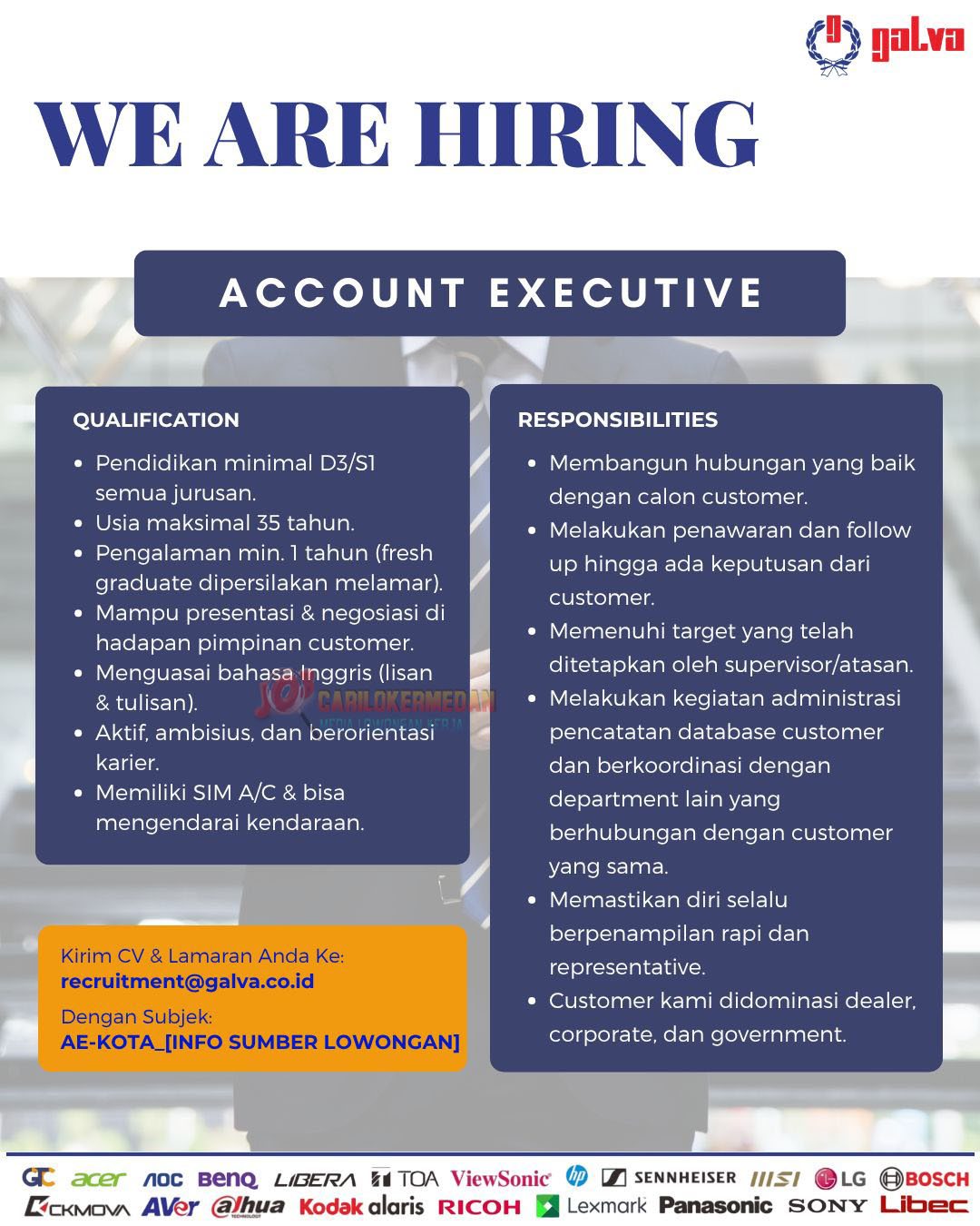 Loker D3 S1 Di PT Galva Galindra Multi Cipta Medan Juni 2025 1
