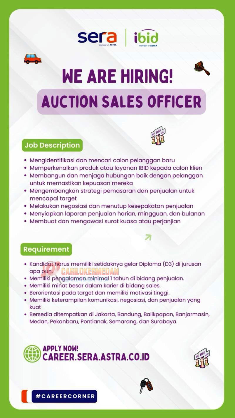 Loker D3 S1 Di PT Serasi Autoraya SERA Medan Juli 2025