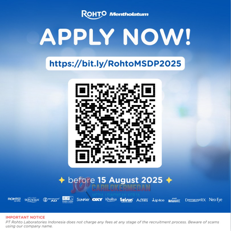 Loker S1 Di PT Rohto Laboratories Indonesia Medan Juni 2025 5