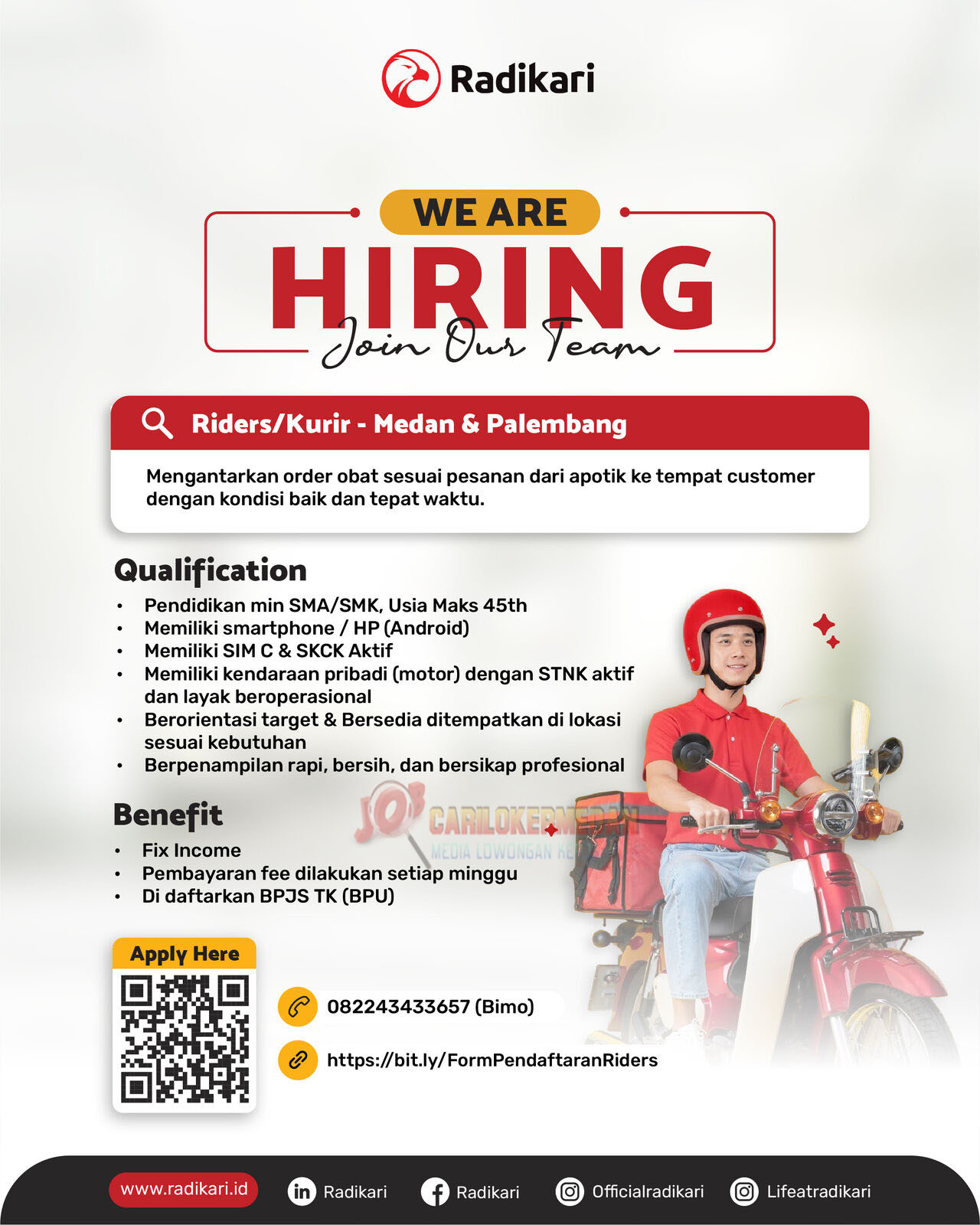 Loker SMA SMK Di PT Rajawali Berdikari Indonesia Medan 2025