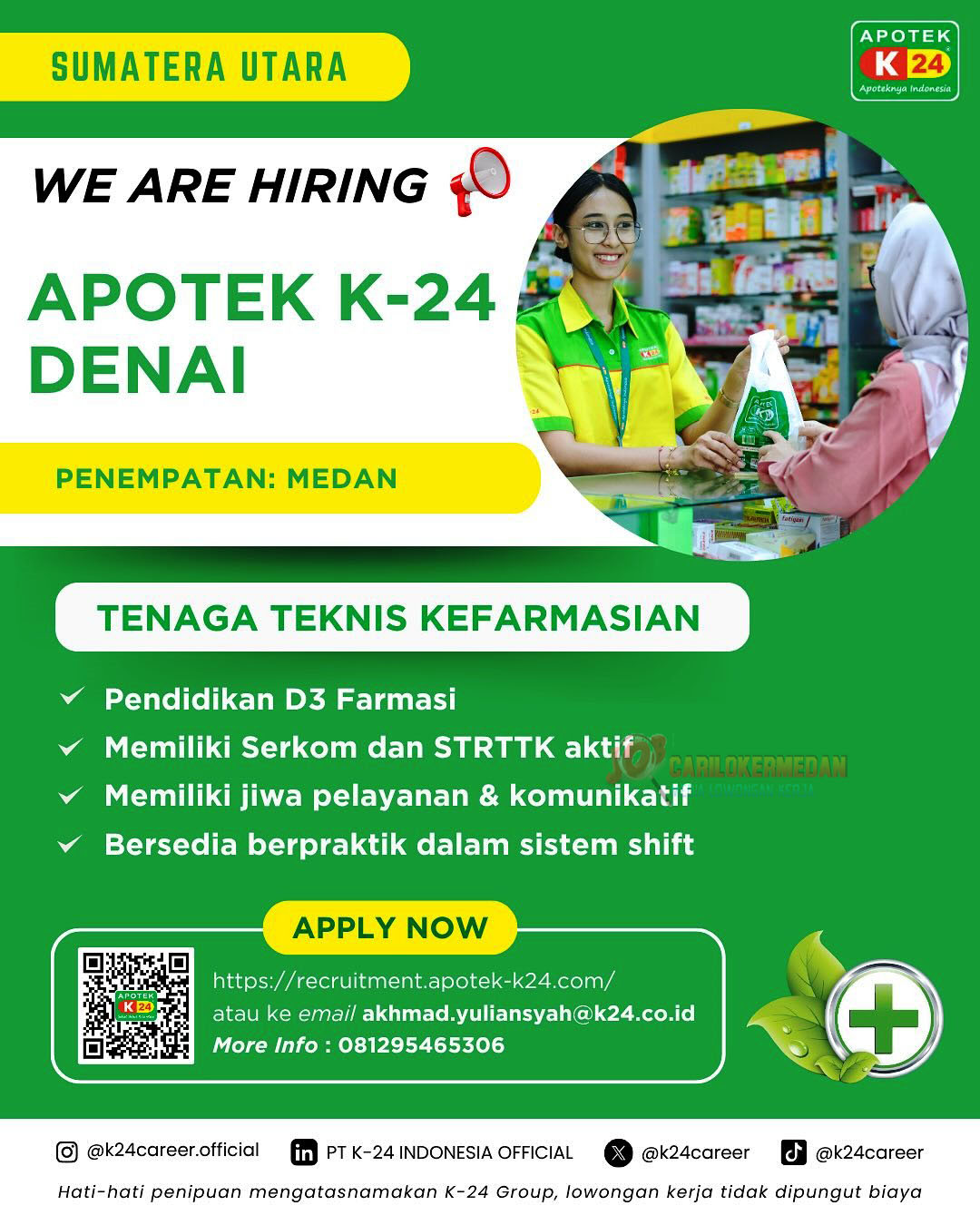 Lowongan Kerja Di PT K-24 Indonesia Medan Juli 2025 1