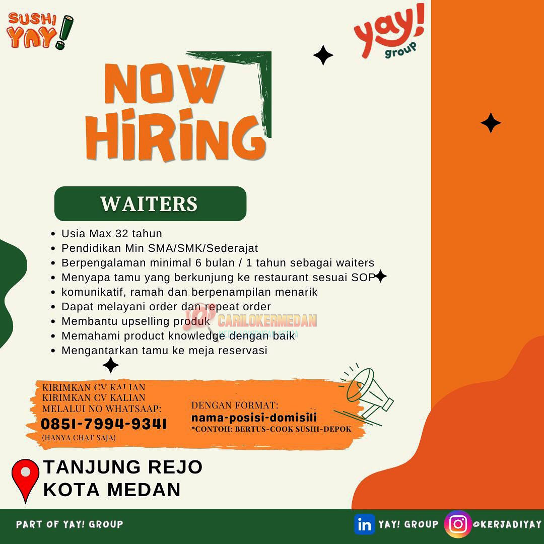 Lowongan Kerja SMA SMK Di YAY Group Medan Juli 2025 8