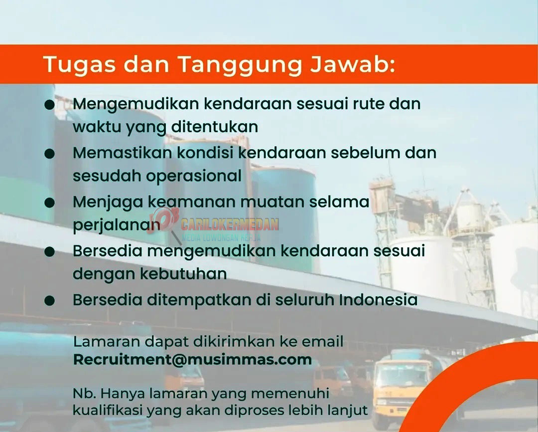 Lowongan Kerja SMP SMA SMK Di PT Musim Mas Group Juli 2025 2