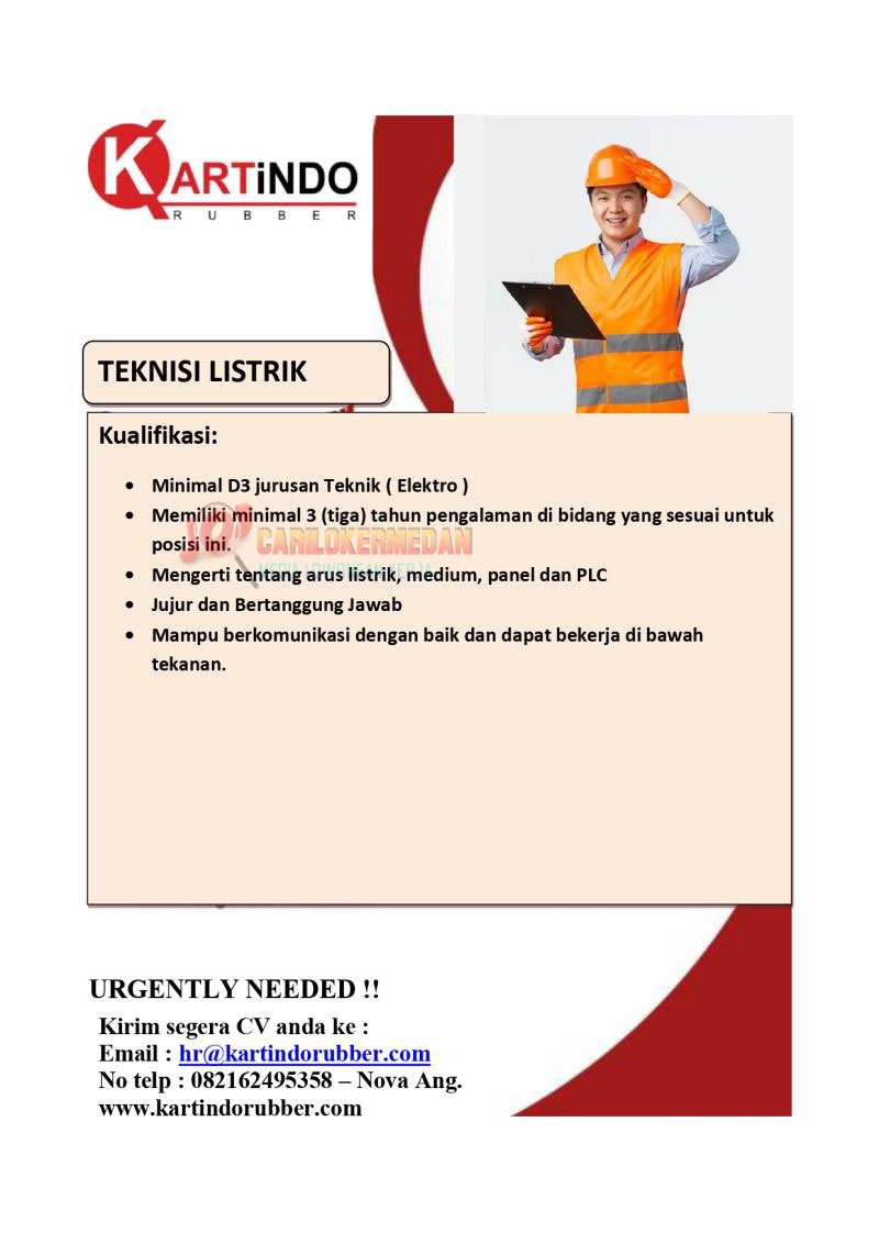 Loker D3 S1 Di PT Sumatera Kartindo Medan Agustus 2025