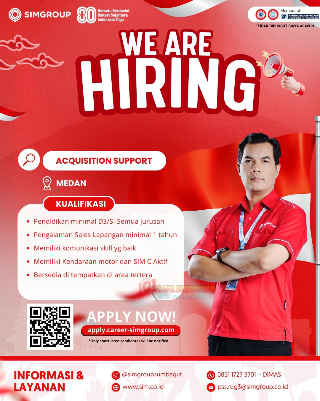Loker D3 S1 Di PT Swakarya Insan Mandiri Medan Agustus 2025