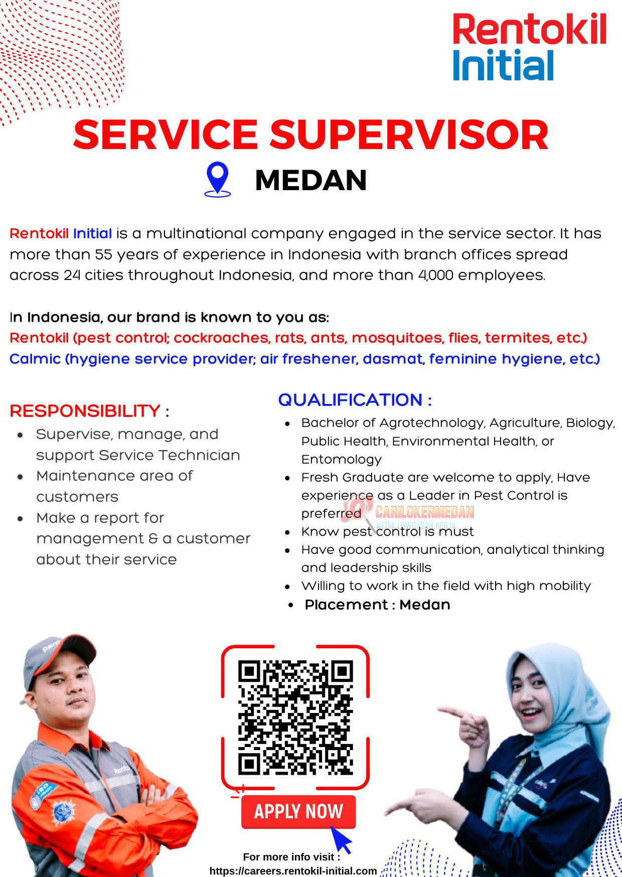 Loker S1 Di PT Rentokil Initial Indonesia Medan Agustus 2025