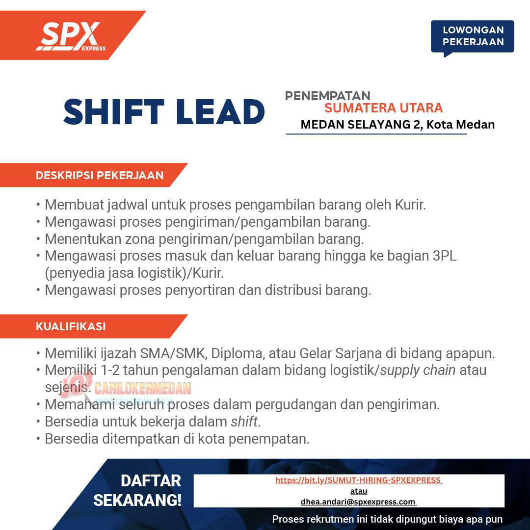 Loker SMA SMK D3 S1 Di Shopee Xpress Medan Agustus 2025
