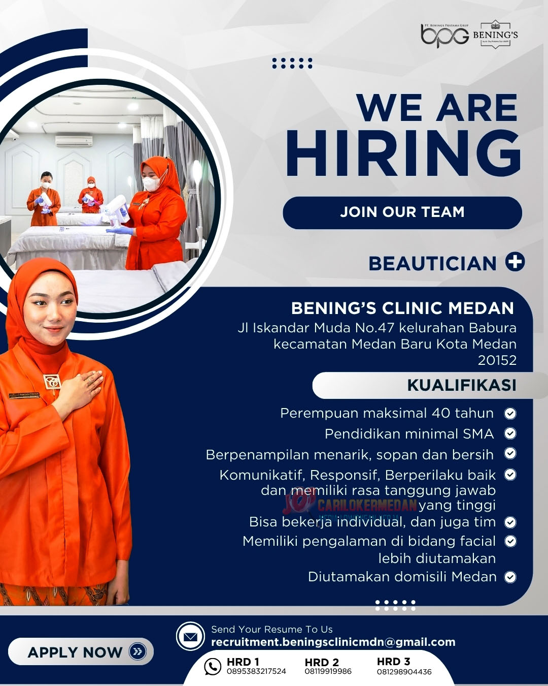 Loker SMA SMK Di PT Benings Pratama Group Medan Agustus 2025