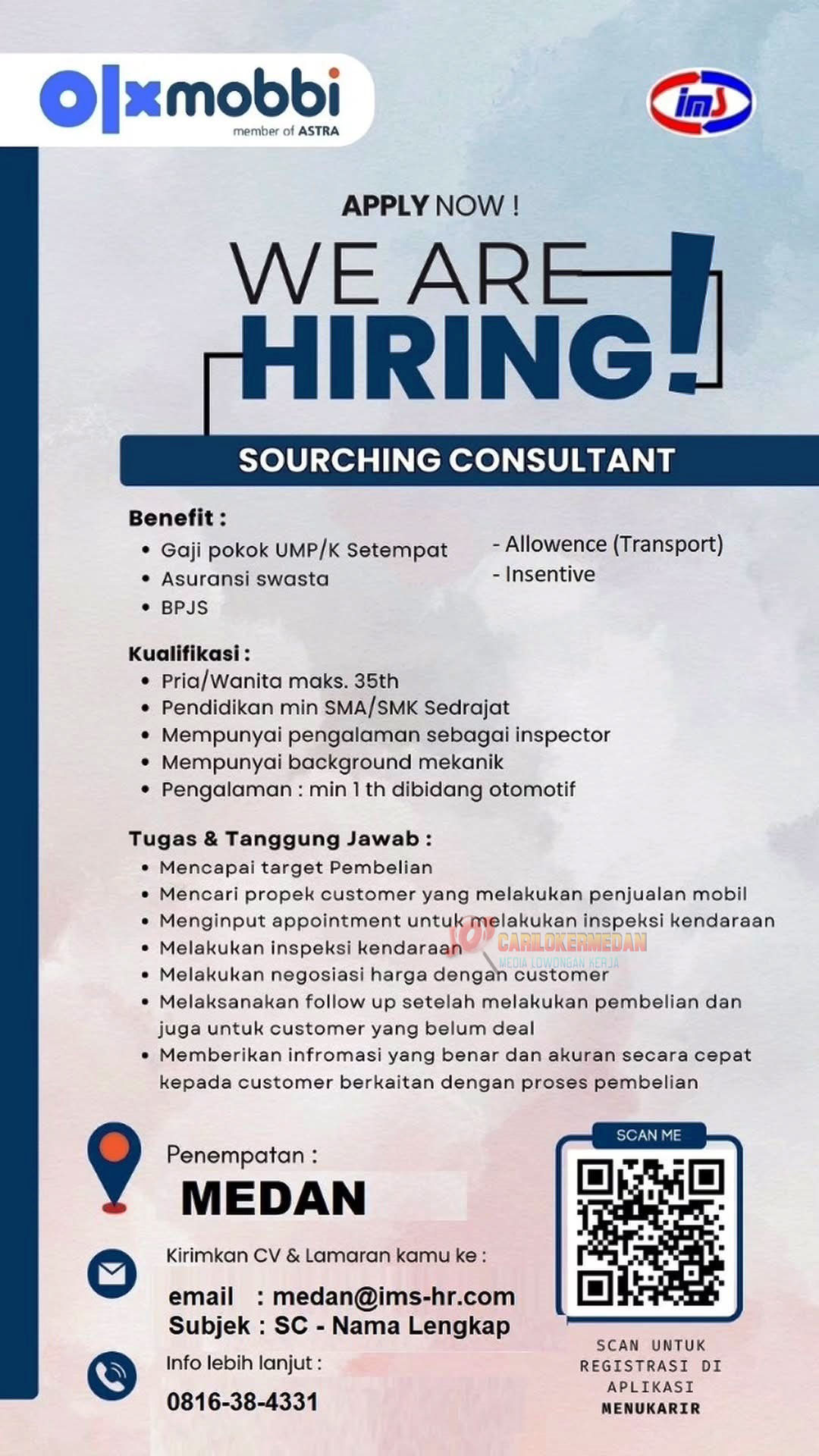 Loker SMA SMK Di PT Intrias Mandiri Sejati Medan Agustus 2025