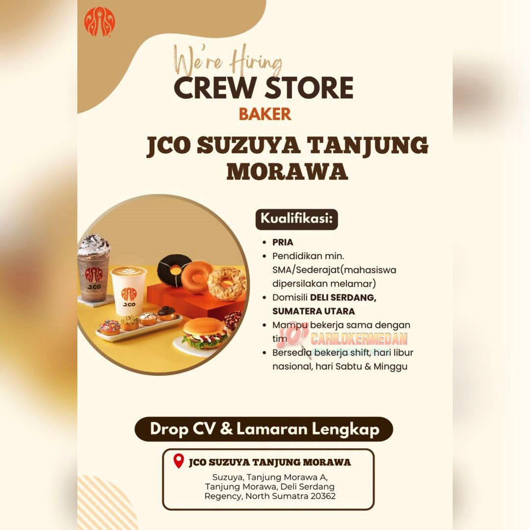 Loker SMA SMK Di PT JCO Donuts & Coffee Binjai T Morawa 2025 1