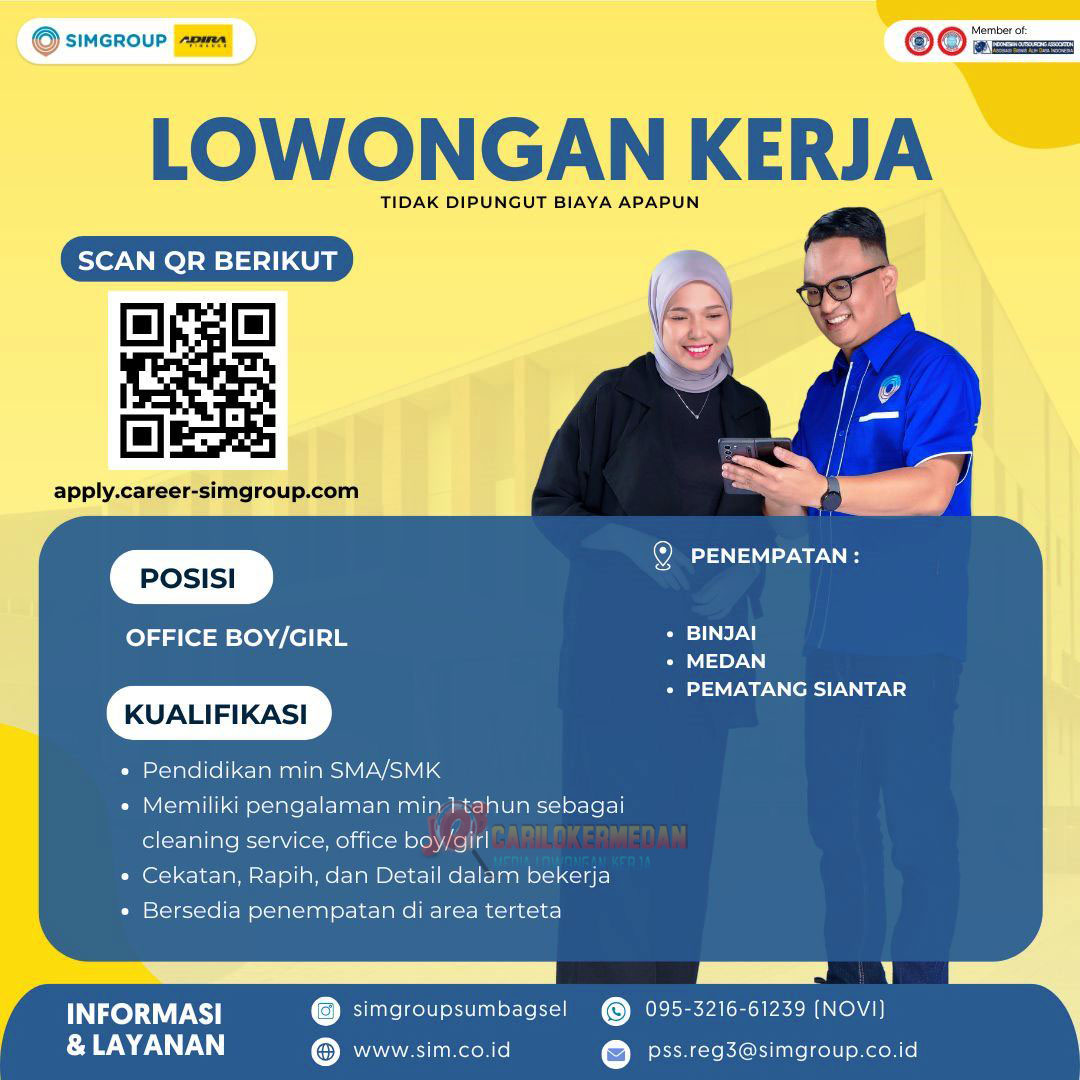 Loker SMA SMK Di PT Swakarya Insan Mandiri Medan Agustus