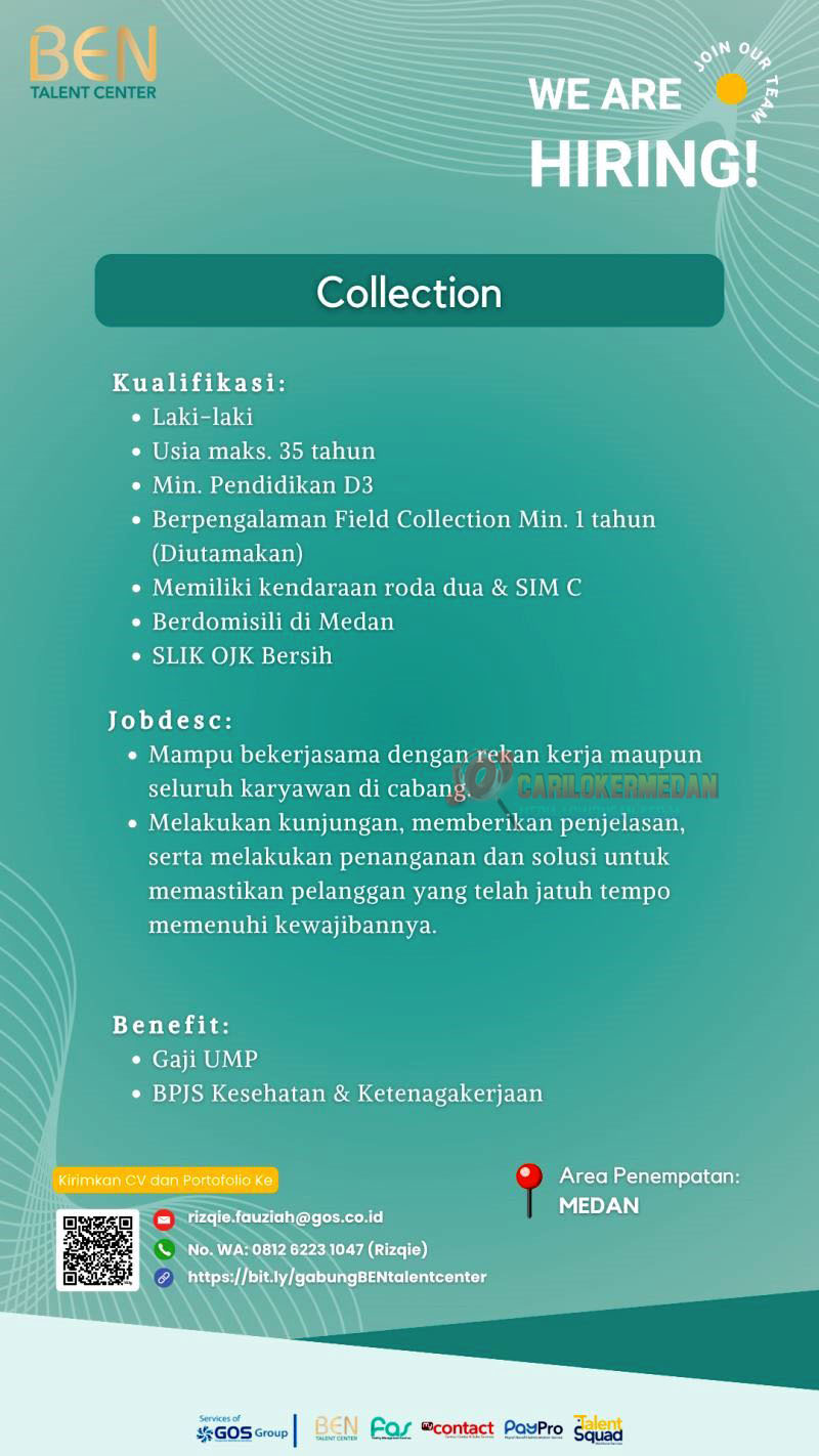 Loker Tamatan D3 S1 Di PT GOS Indoraya Medan Agustus 2025