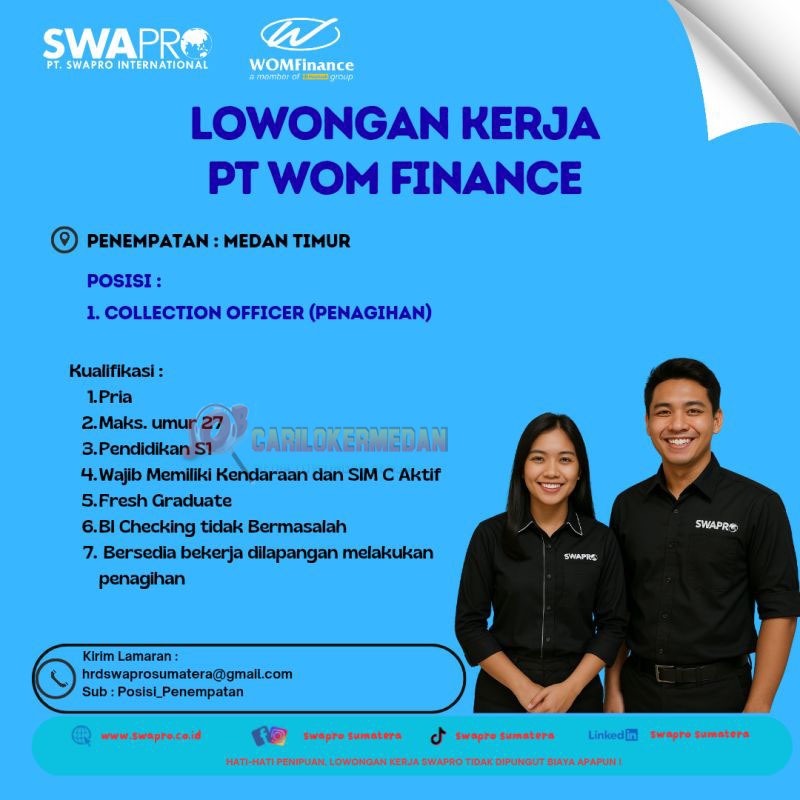 Lowongan Kerja Di PT Swapro International Medan Agustus 2025 1