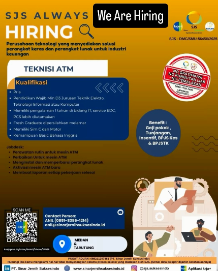 Loker D3 S1 Di PT Sinar Jernih Suksesindo Medan September 2025