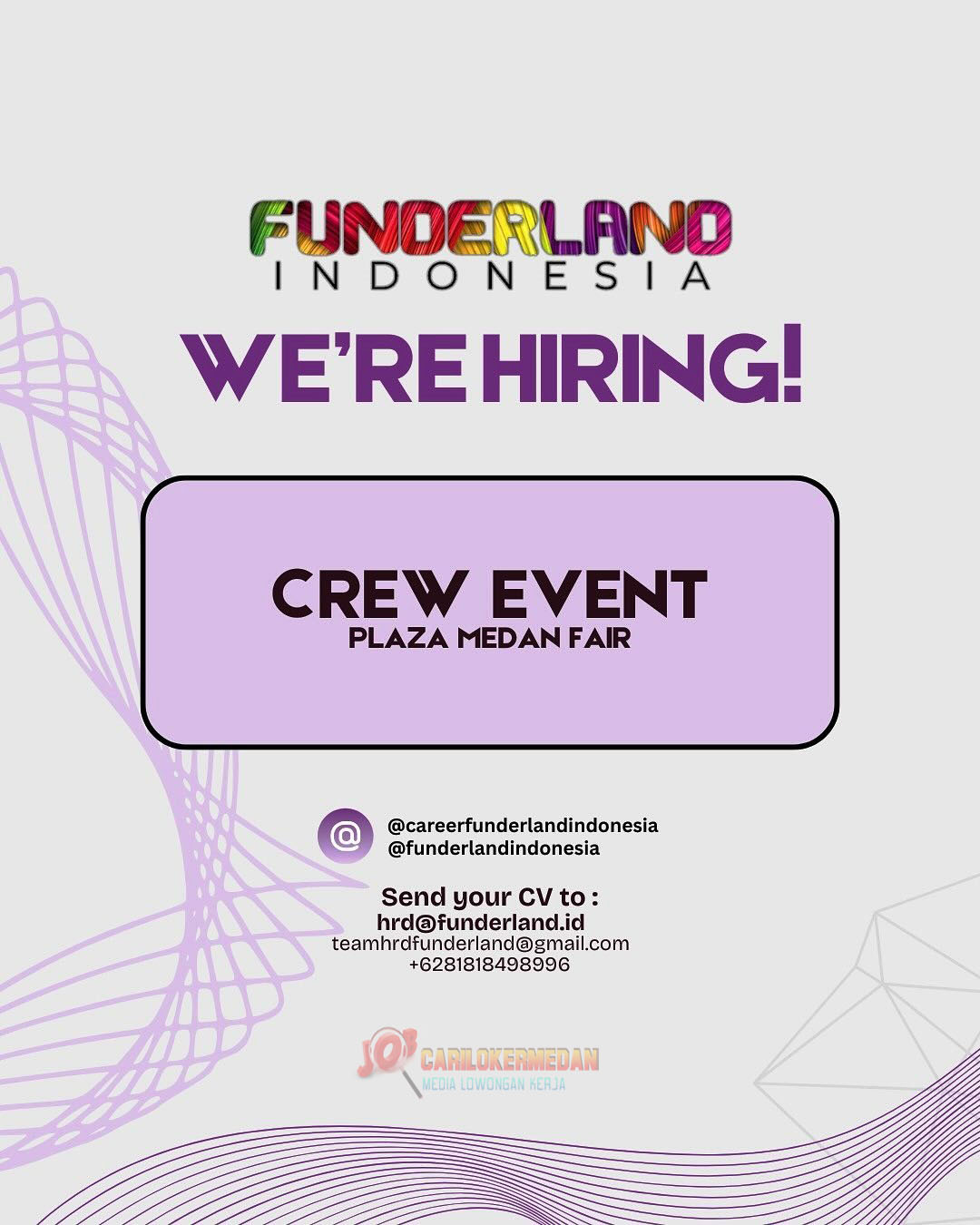 Loker SMA SMK Di Funderland Indonesia Medan September 2025 1