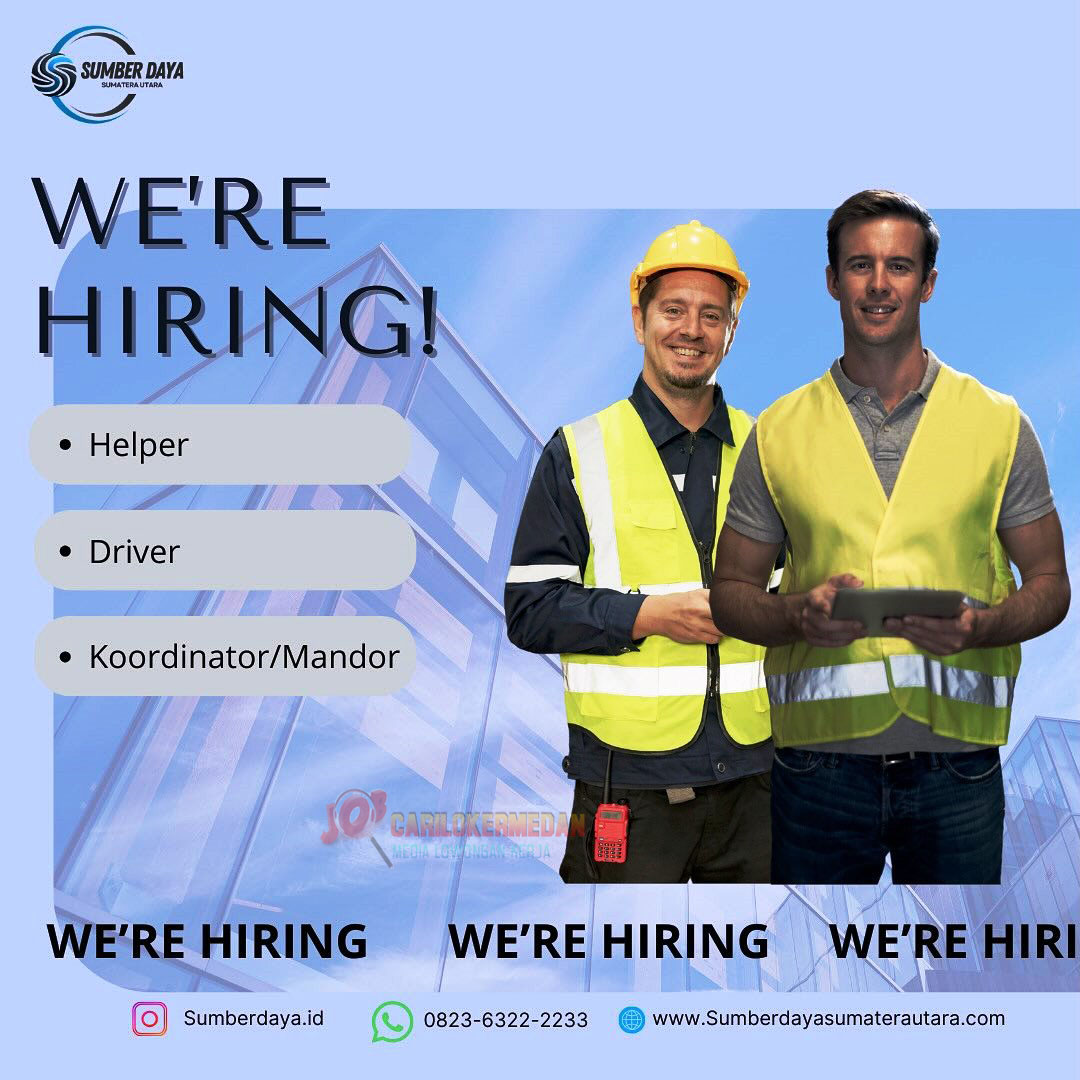 Loker SMA SMK Di PT Sumber Daya Sumatera Utara Medan Oktober 2025 1