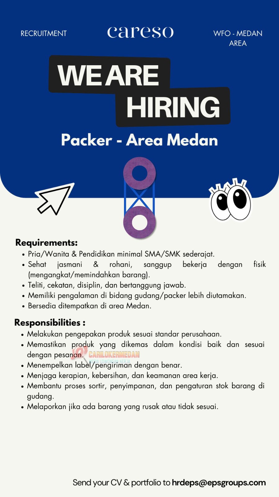 Lowongan Kerja SMA SMK Di CARESO Medan September 2025 1