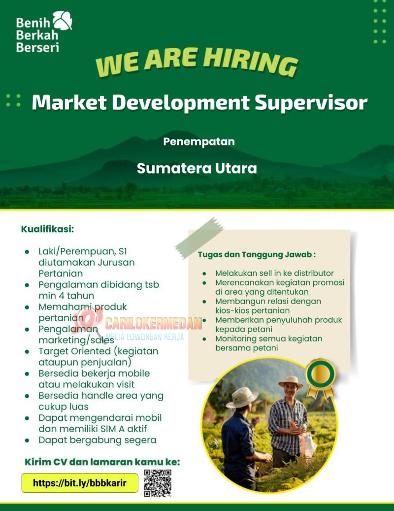 Loker S1 Di PT Benih Berkah Berseri Tapanuli Utara Oktober 2025
