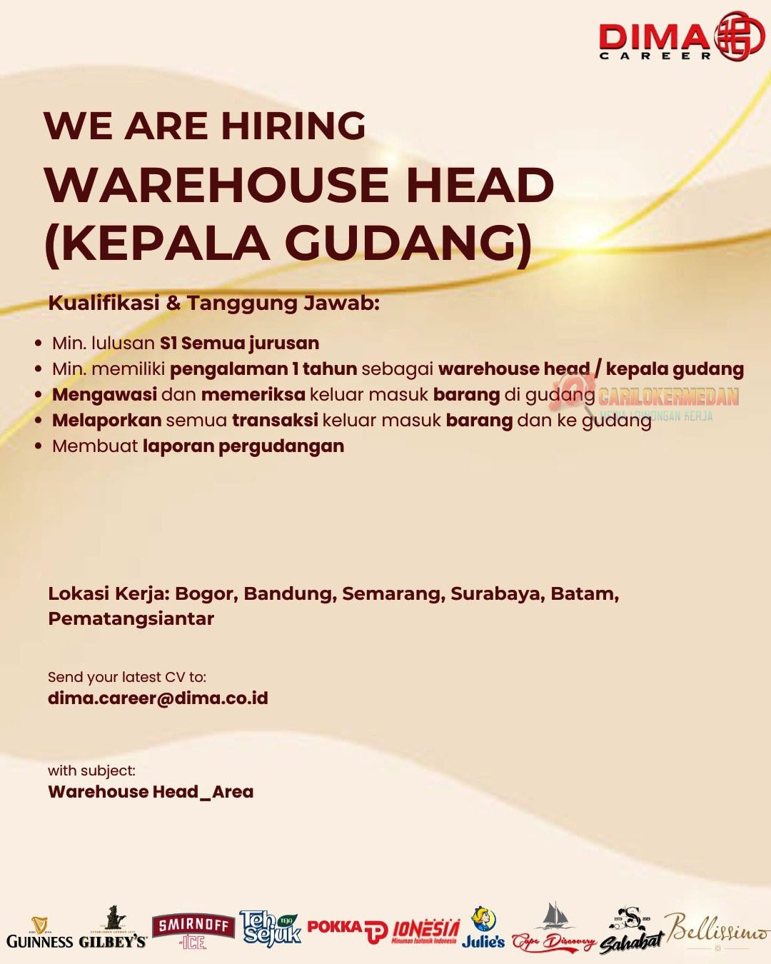 Loker S1 Di PT Dima Indonesia Pematang Siantar Oktober 2025