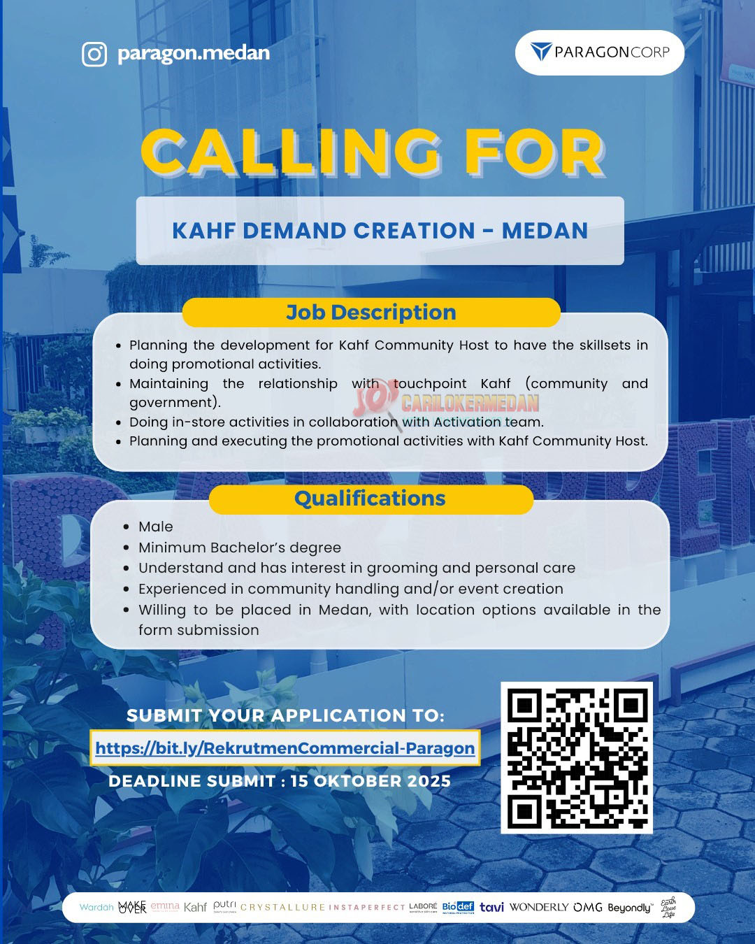 Loker S1 Di PT Paragon Technology And Innovation Medan Oktober 2025