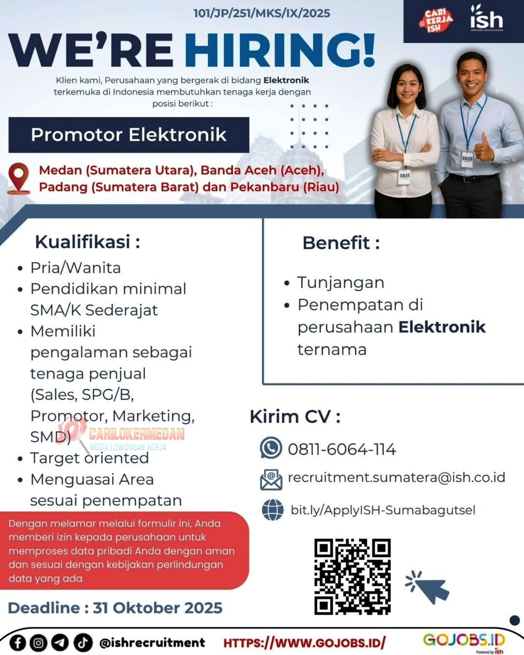 Loker SMA SMK D3 S1 Di PT Infomedia Solusi Humanika Medan Oktober 2025 3