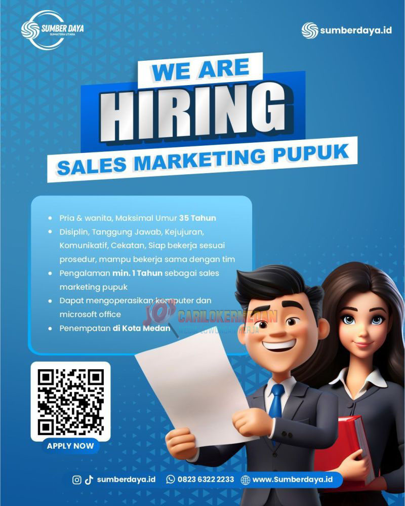 Loker SMA SMK Di PT Sumber Daya Sumatera Utara Medan Oktober 2025 2