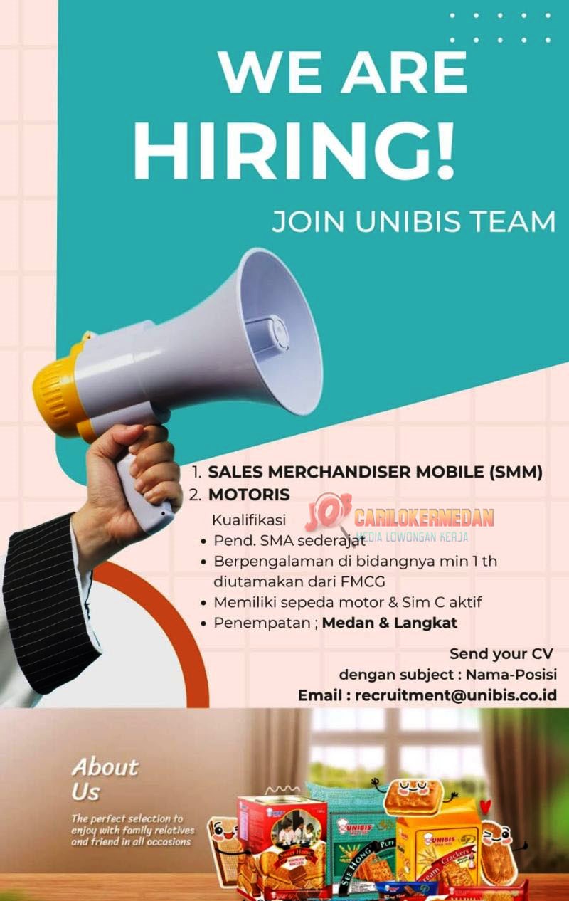Loker SMA SMK Di PT Universal Indofood Product Medan Langkat Oktober 2025