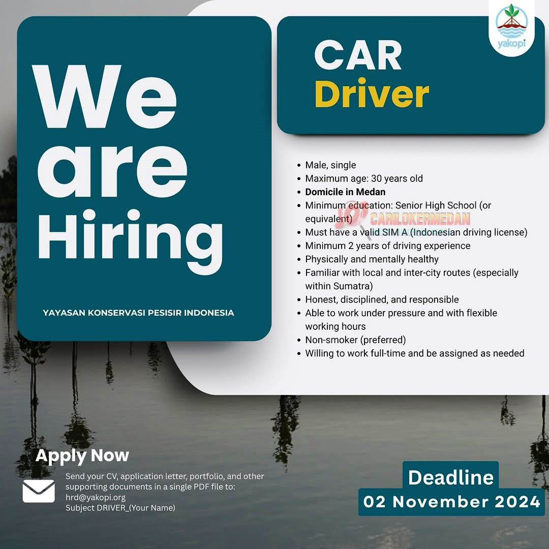 Loker SMA SMK Di Yayasan Konservasi Pesisir Indonesia Medan