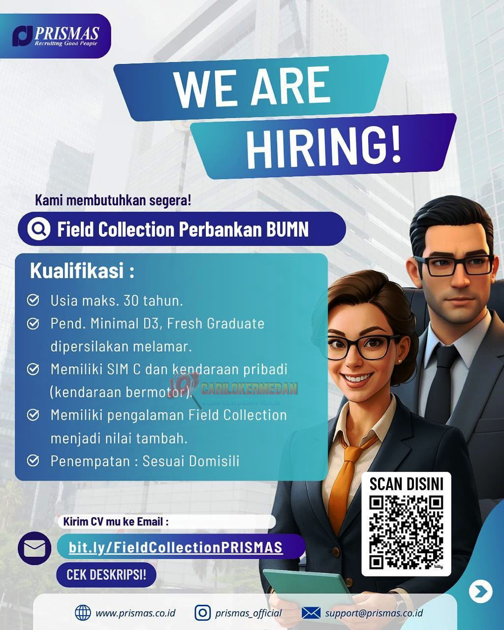 Loker Tamatan D3 S1 Di PT Prismas Jamintara Medan Oktober 2025