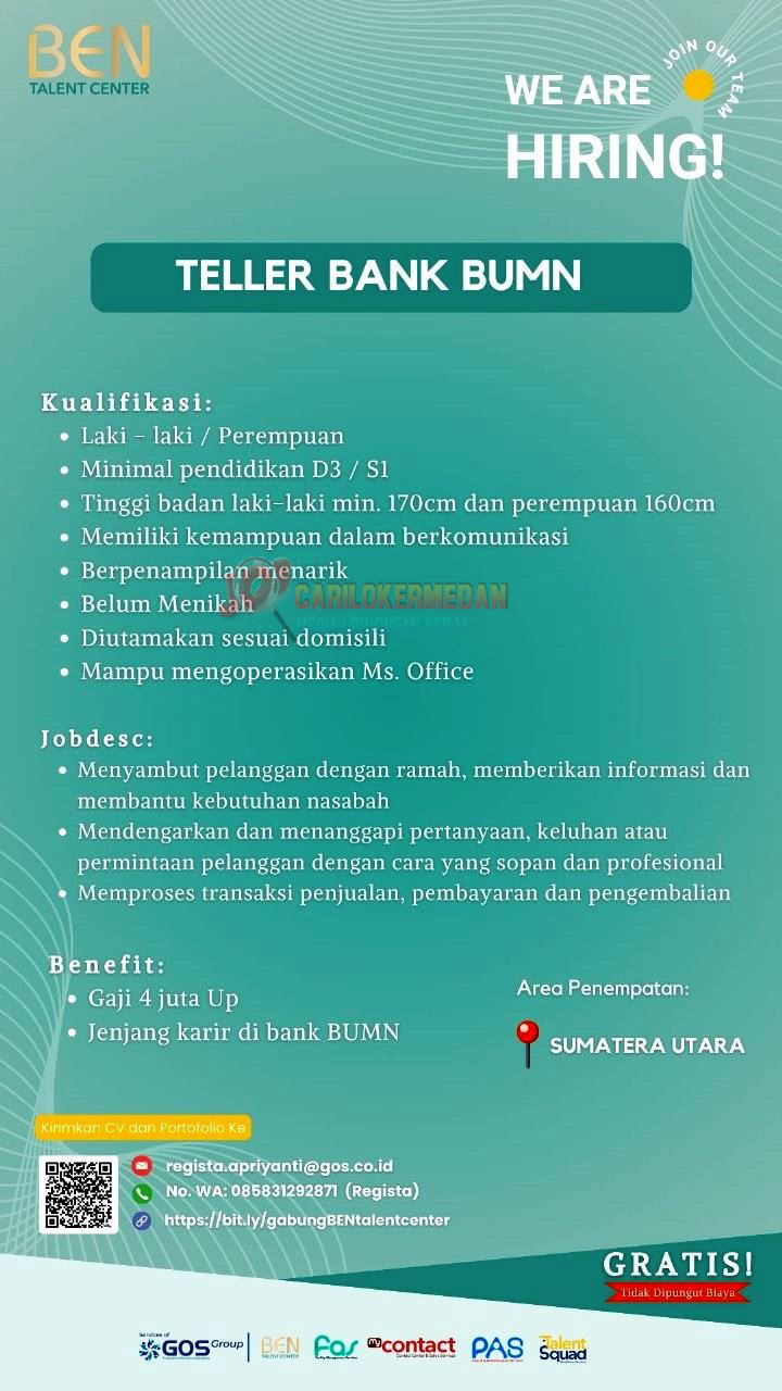 Lowongan Kerja D3 S1 Di PT GOS Indoraya Medan Oktober 2025 2