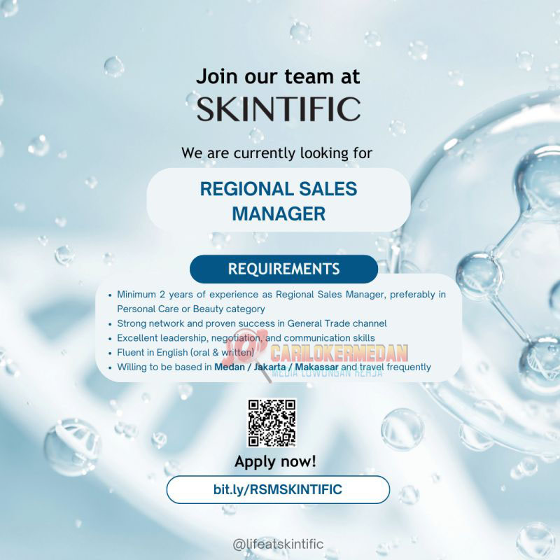 Lowongan Kerja Di SKINTIFIC Medan Oktober 2025