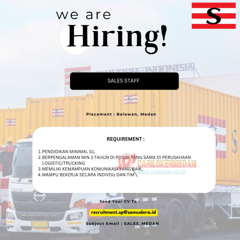 Lowongan Kerja S1 Di PT Samudera Perdana Belawan Medan Oktober 2025