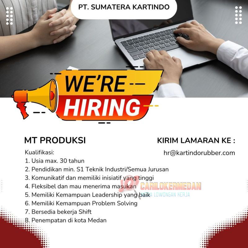 Lowongan Kerja S1 Di PT Sumatera Kartindo Medan Oktober 2025