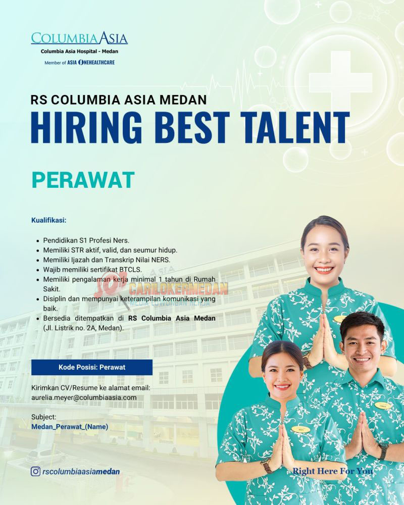 Lowongan Kerja S1 Di RSU Columbia Asia Medan Oktober 2025
