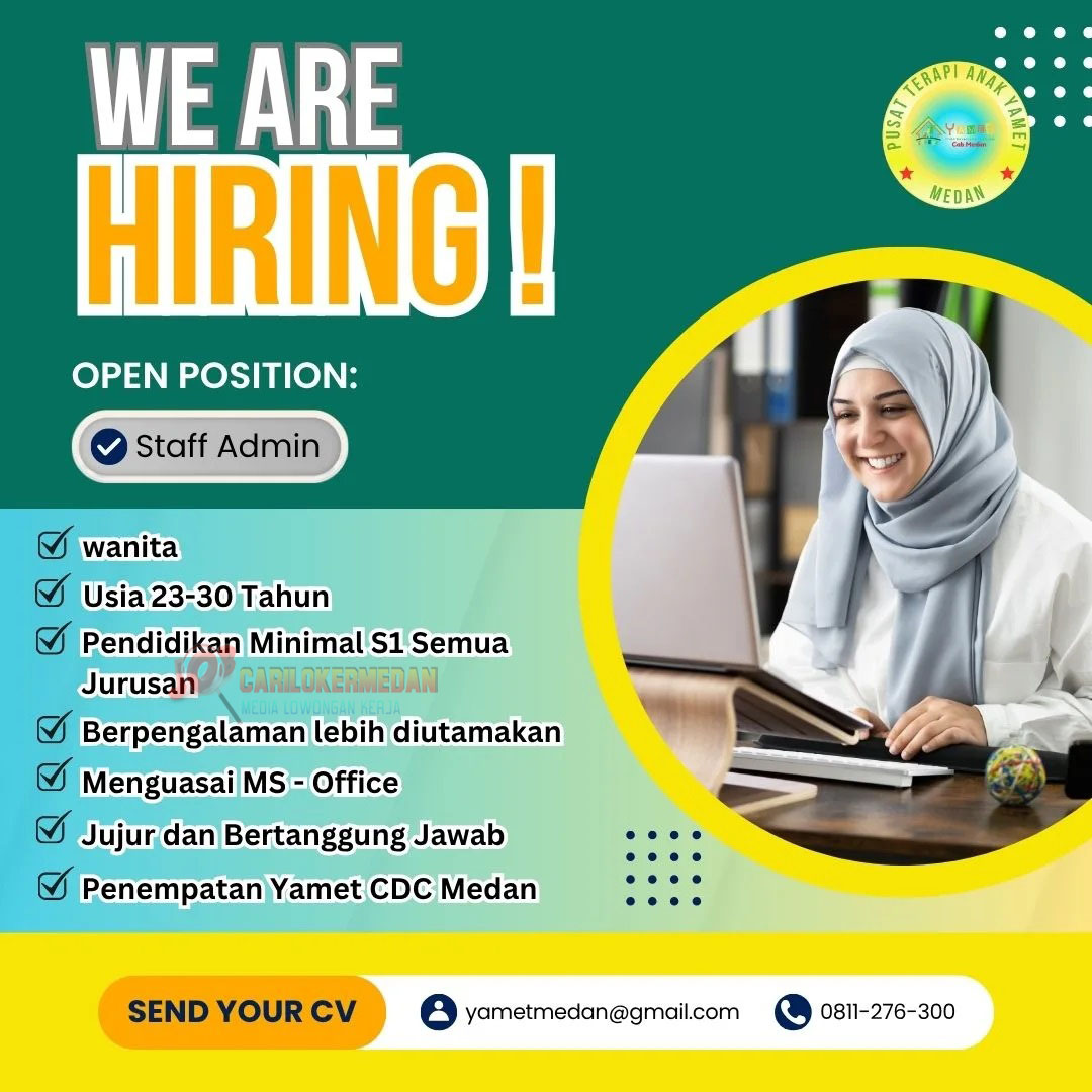 Loker S1 Di YAMET Child Development Center Medan November 2025