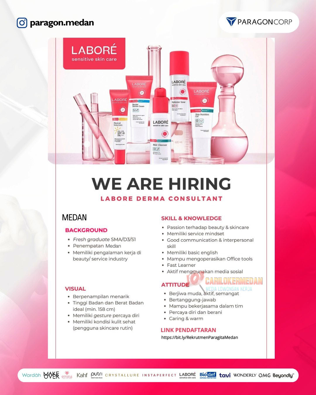 Loker SMA D3 S1 Di PT Paragon Technology And Innovation Medan