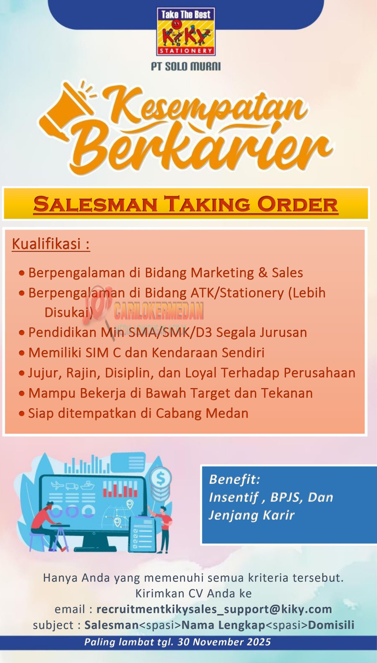 Loker SMA SMK D3 S1 Di PT Solo Murni Medan November 2025 1