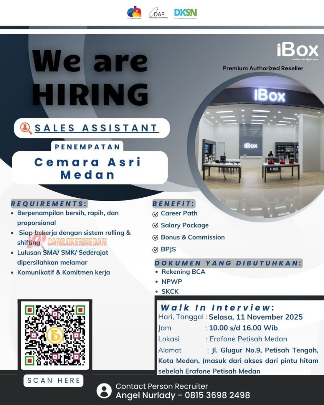 Loker SMA SMK Di Erajaya Group Medan November 2025