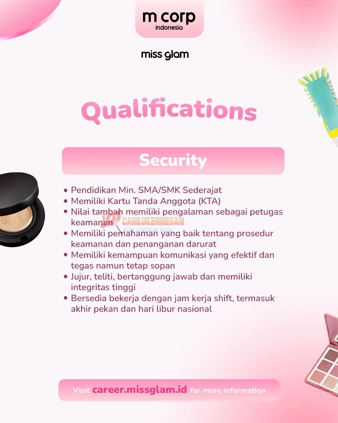 Loker SMA SMK Di PT Bersama Glamindo Indonesia Siantar 2025 2