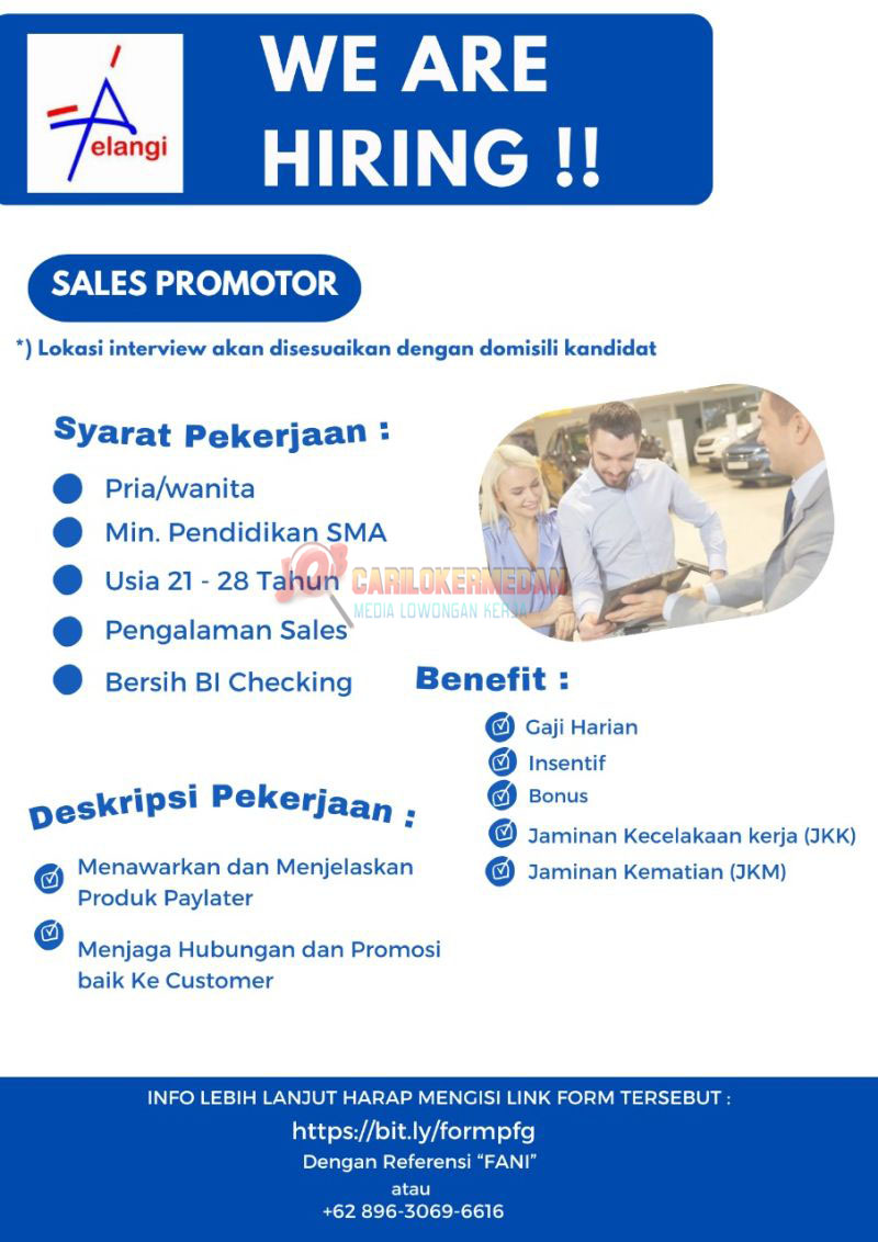 Loker SMA SMK Di PT Pelangi Fortuna Global Medan 2025