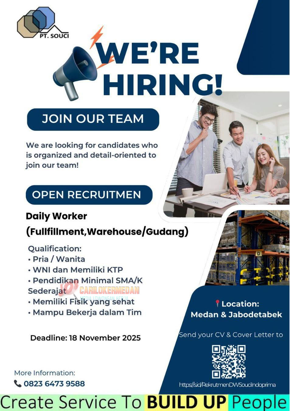 Loker SMA SMK Di PT Souci Indoprima Medan November 2025 2